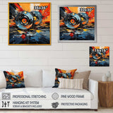 Vintage vinyl music serenade II - Fashion Canvas Wall Art