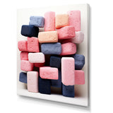 Cubist Marine Exploration of coral stick - Pink Coral Wall Art