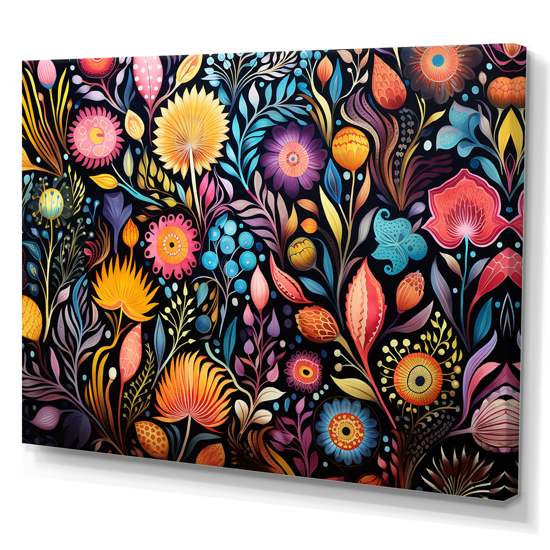 Coral Marine Treasures pattern - Coral Living Room Wall Art