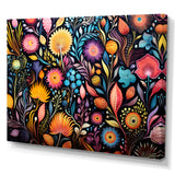Coral Marine Treasures pattern - Coral Living Room Wall Art