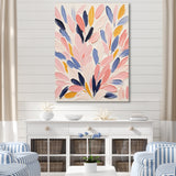 Pink and blue Seabed coral floral - Coral Bedroom Wall Art