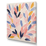 Pink and blue Seabed coral floral - Coral Bedroom Wall Art