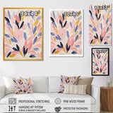 Pink and blue Seabed coral floral - Coral Bedroom Wall Art