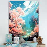 Pop Art Seabed coral Spectacle - Coral Canvas Wall Art