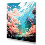 Pop Art Seabed coral Spectacle - Coral Canvas Wall Art