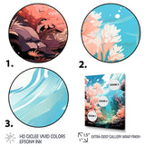 Pop Art Seabed coral Spectacle - Coral Canvas Wall Art