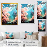Pop Art Seabed coral Spectacle - Coral Canvas Wall Art