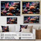 Tranquility coral Reef Serenity - Blue Coral Wall Art