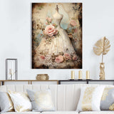 Vintage Fashion dress elegance II - Fashion Canvas Wall Art