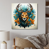 Tranquil Graze Deer in Nature - Deer Bedroom Wall Art