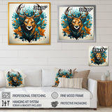 Tranquil Graze Deer in Nature - Deer Bedroom Wall Art