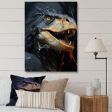 Grey Raptor Dinosaur - Dinosaur Wall Decor