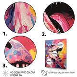 Popart Dino elegance - Dinosaur Framed Canvas Art