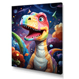 Cubist cute dinosaur for kids - Dinosaur Bedroom Wall Art