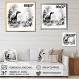 Impressionist Mesozoic pre historic landscape - Dinosaur Wall Art Prints