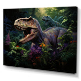 Prehistoric Velociraptors in the jungle - Dinosaur Home Decor Art