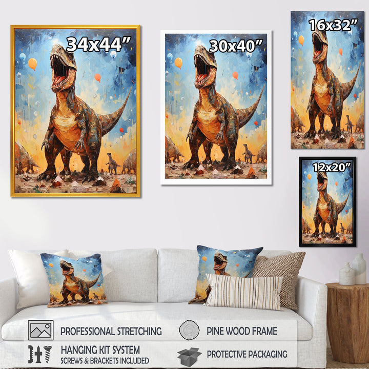 Pop Art Dino explosion - Dinosaur Wall Art Prints