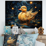 Yellow duck starry night wonders - Duck Wall Decor