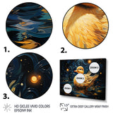 Yellow duck starry night wonders - Duck Wall Decor