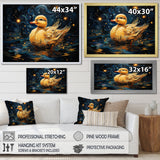Yellow duck starry night wonders - Duck Wall Decor