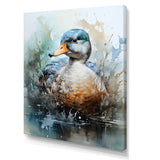 Blue duck by the lake - Duck Wall Art Prints