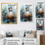 Blue duck by the lake - Duck Wall Art Prints
