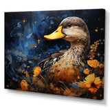 Baroque blue Duck elegance II - Animals Canvas Wall Art