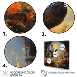 Duck Flight on floral Eclipse - Duck Canvas Wall Art