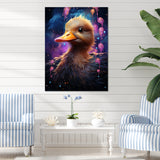 Cute purple Splashes of delight Duck - Duck Wall Decor