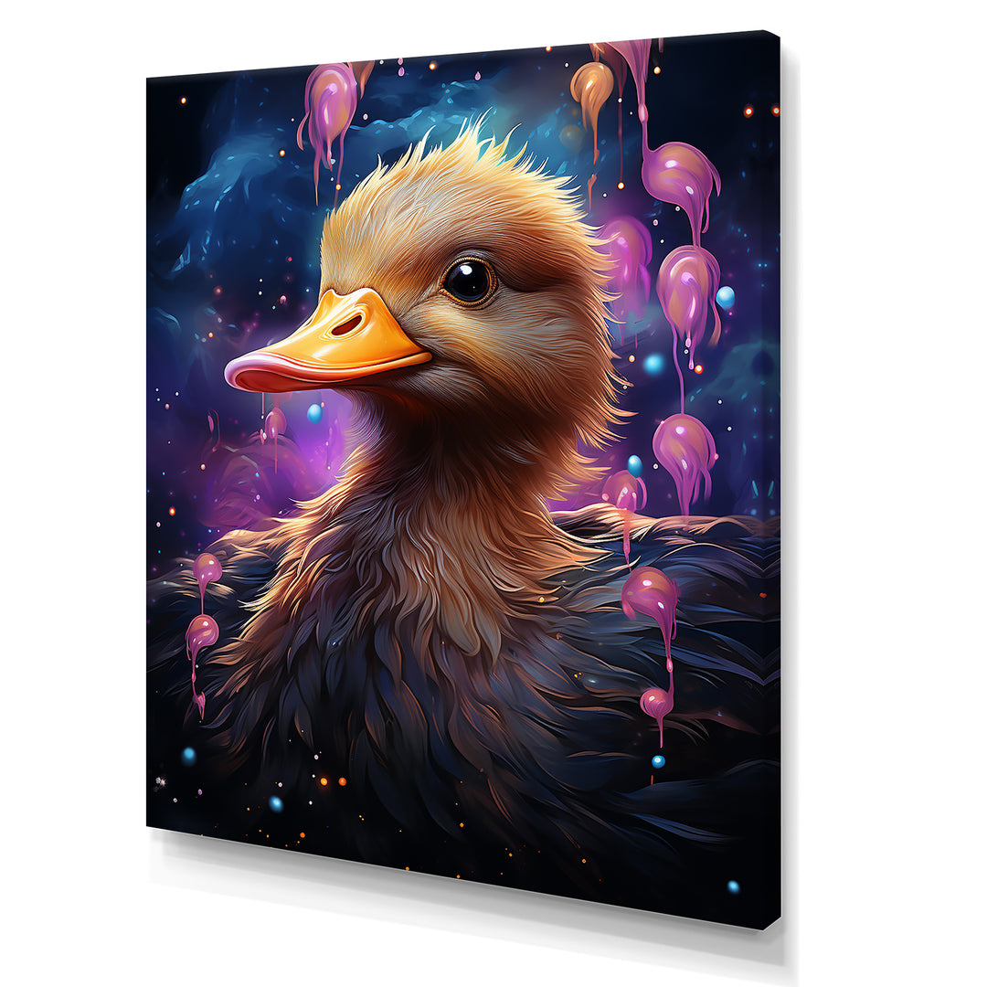 Cute purple Splashes of delight Duck - Duck Wall Decor