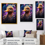 Cute purple Splashes of delight Duck - Duck Wall Decor