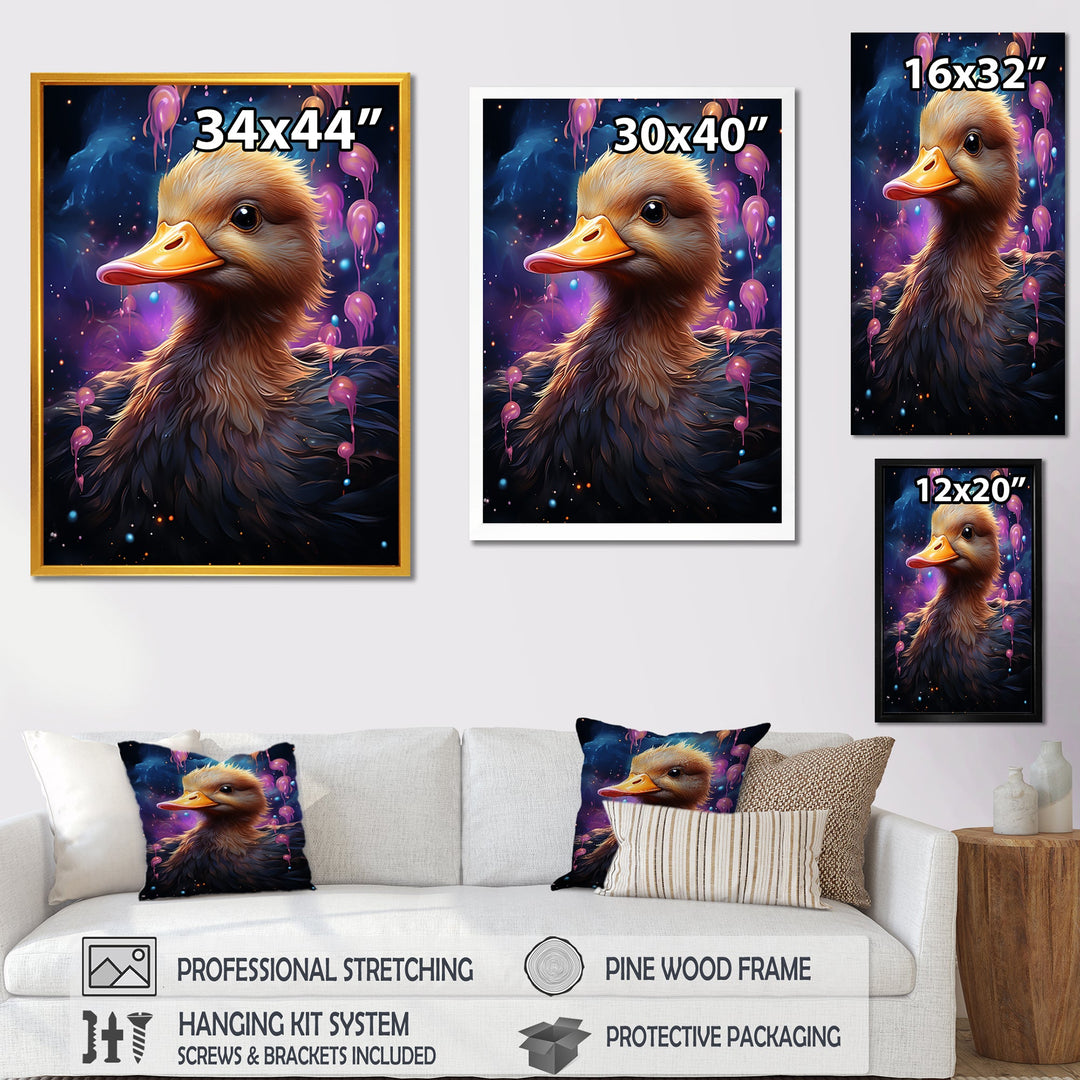Cute purple Splashes of delight Duck - Duck Wall Decor