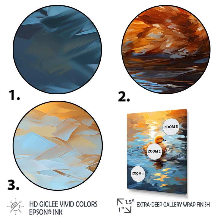 Yellow Duck Morning Quack Lake - Duck Bedroom Wall Art