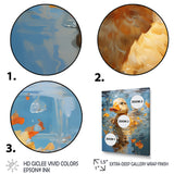 Yellow ducklings Pond Reflections - Duck Wall Art Prints