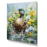 Duck Springtime Splash blooms - Duck Home Decor Art