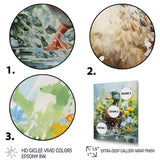 Duck Springtime Splash blooms - Duck Home Decor Art
