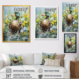 Duck Springtime Splash blooms - Duck Home Decor Art