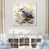 Vintage duck by the pond - Duck Wall Art Prints