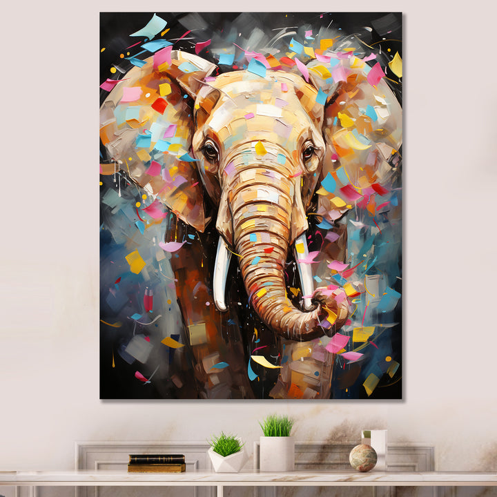 Popart Elephant Dreams - Gray Elephant Wall Art