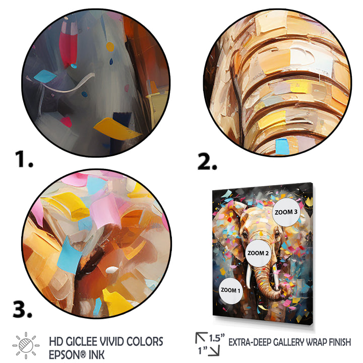 Popart Elephant Dreams - Gray Elephant Wall Art