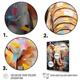 Popart Elephant Dreams - Gray Elephant Wall Art