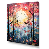 Pink Enchanted floral Botanicals with Eastern bluebird - Bird Floral Living Room Wall Art