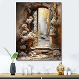 Ancient Ruins blooms I - Fashion Canvas Wall Art