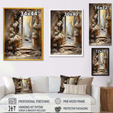 Ancient Ruins blooms I - Fashion Canvas Wall Art