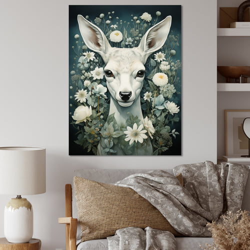 Forest Guardian Deer - Deer Canvas Wall Art