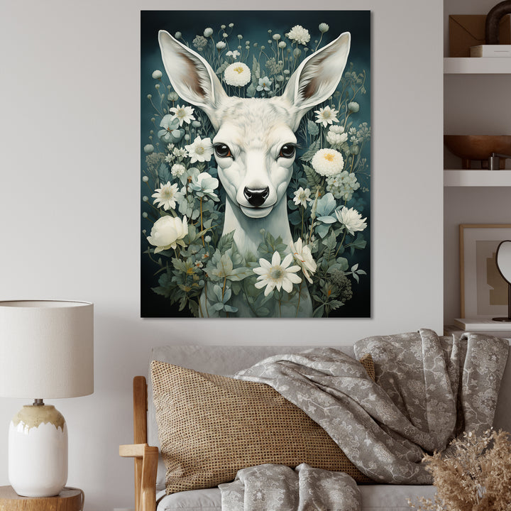 Forest Guardian Deer - Deer Canvas Wall Art