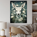 Forest Guardian Deer - Deer Canvas Wall Art