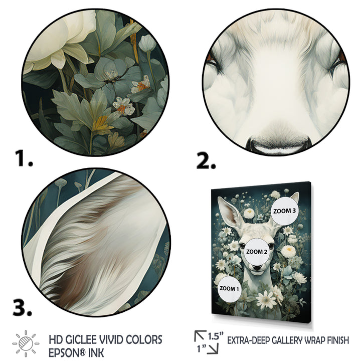 Forest Guardian Deer - Deer Canvas Wall Art