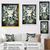 Forest Guardian Deer - Deer Canvas Wall Art