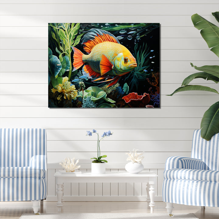 Fish s Underwater Wonderland - Fish Canvas Wall Art